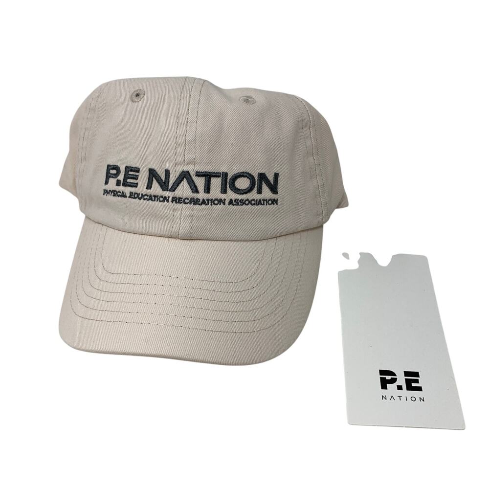 P.E. Nation Worldwide Homage Cap Unisex One Size Fits All Blush Beige NEW